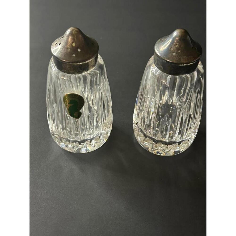 Waterford Vintage Crystal Salt and Pepper Shakers Set